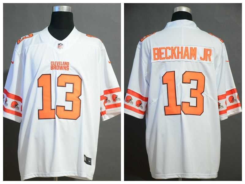 Nike Browns 13 Odell Beckham Jr. White Fashion Logo Vapor Untouchable Limited Jersey,We sell and wholesale Nike Browns 13 Odell Beckham Jr. White Fashion Logo Vapor Untouchable Limited Jersey on line form chian!